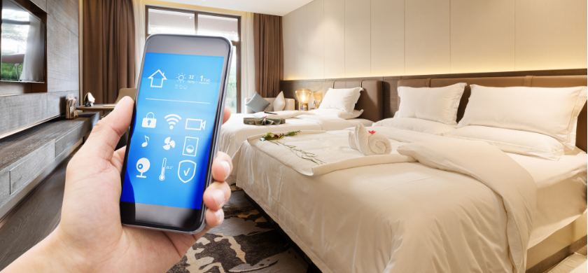 what is an iot smart hotel room