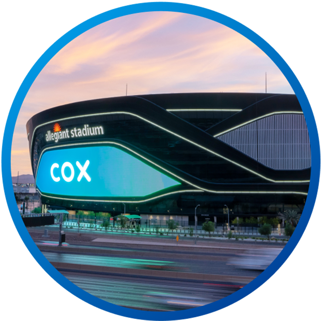Allegiant Stadium WiFi is Powered by Cox Fiber & Hospitality Network